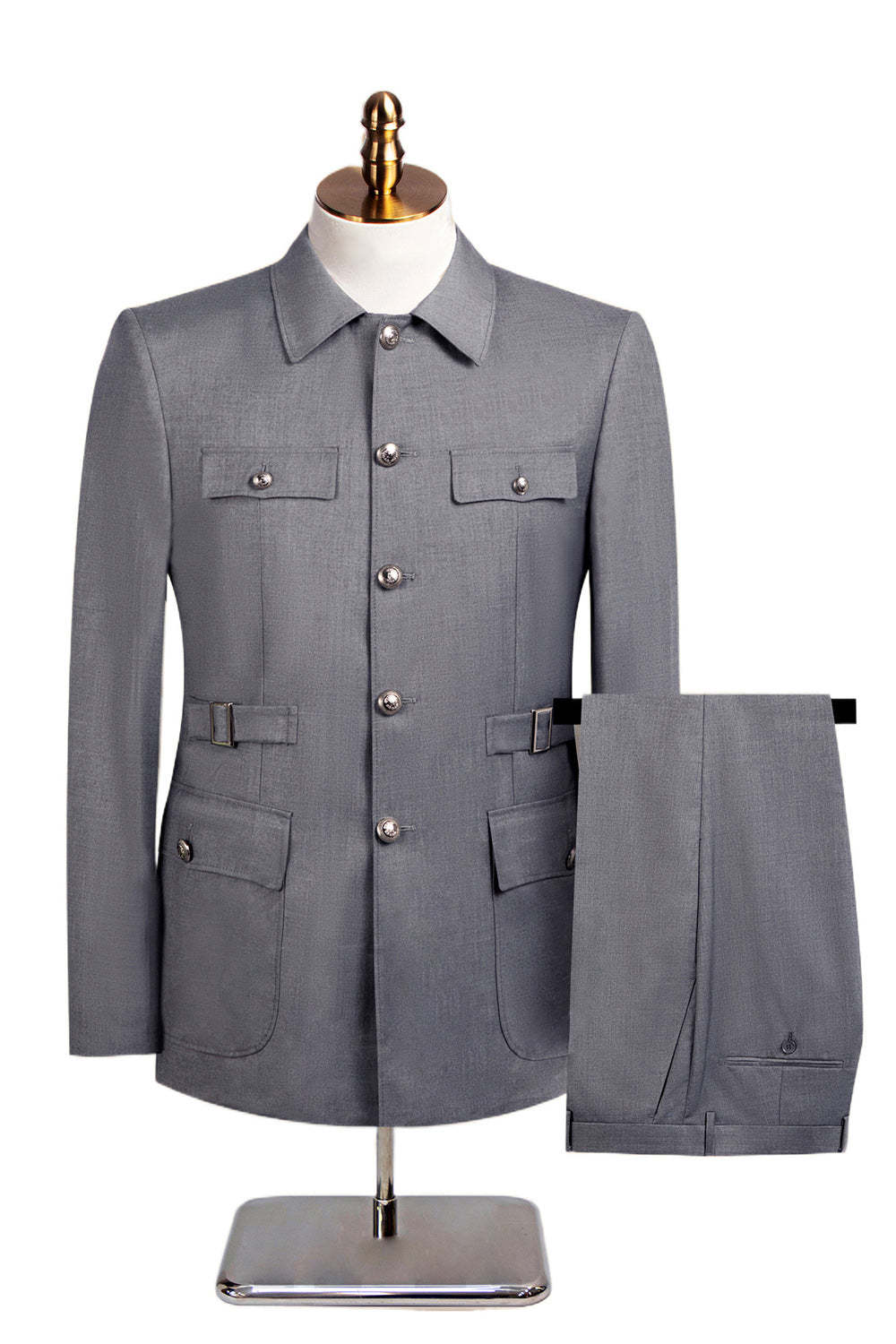 Dark Navy 2 Piece Single Breasted Men's Suits