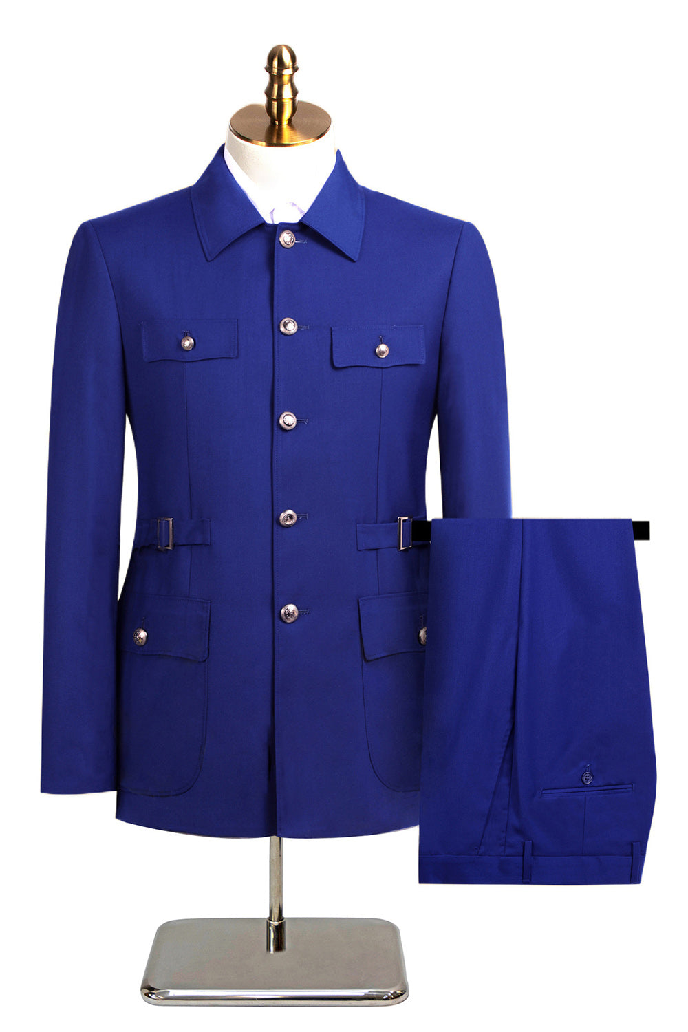 Dark Navy 2 Piece Single Breasted Men's Suits