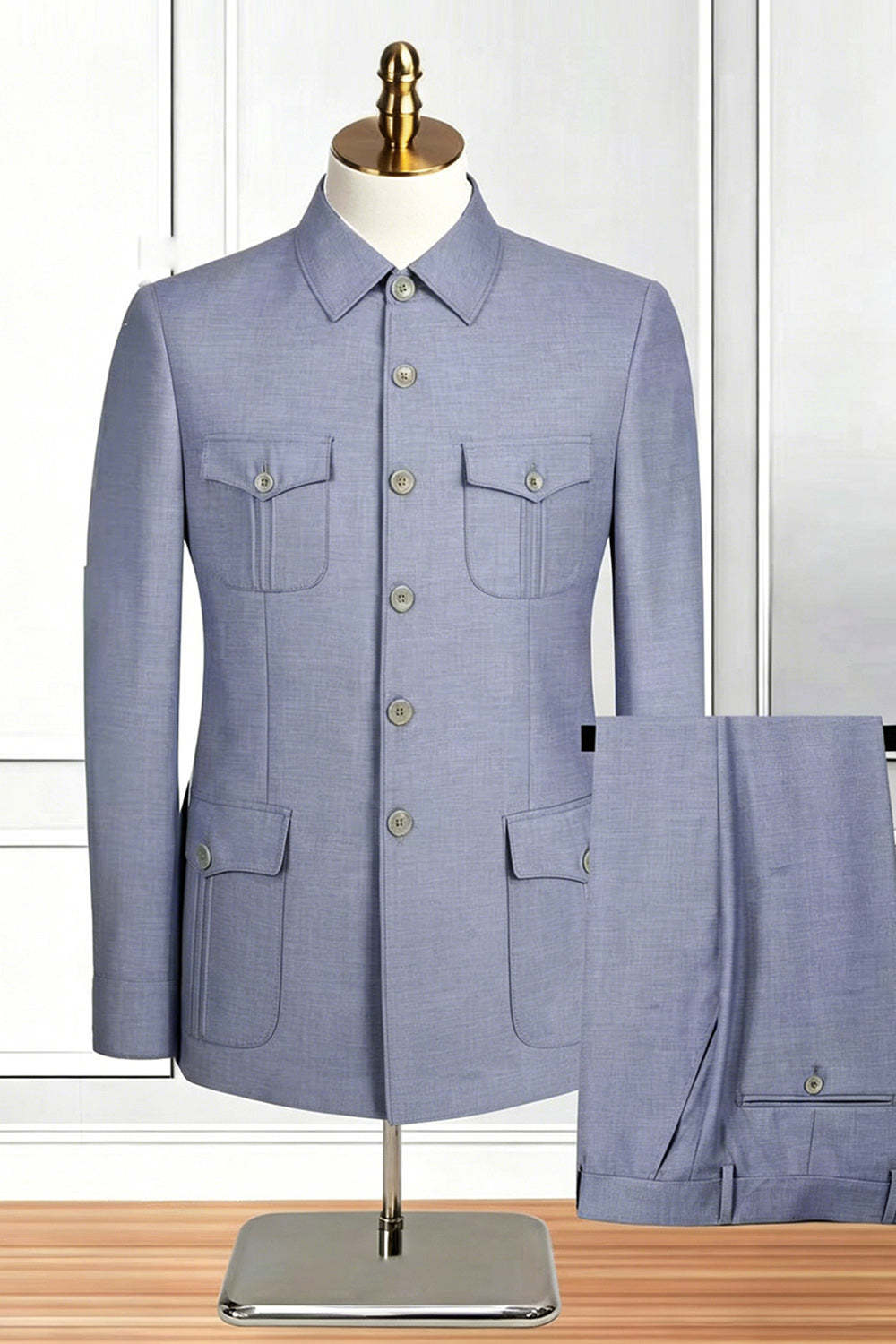 Single Breasted Black 2 Piece Men's Suits