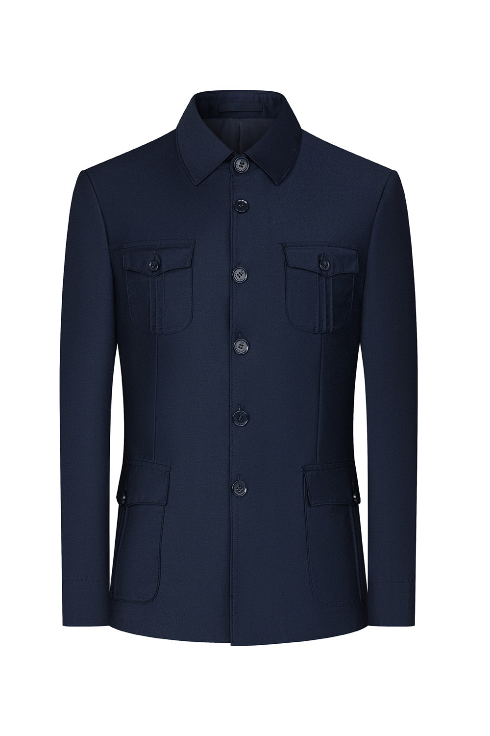 Single Breasted Black 2 Piece Men's Suits