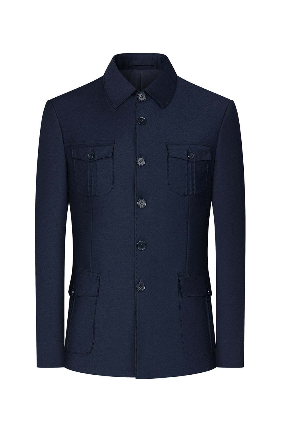 Single Breasted Black 2 Piece Men's Suits