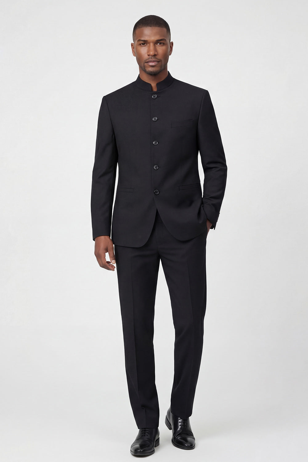Black Single Breasted 2 Piece Men's Prom Suits with Pockets