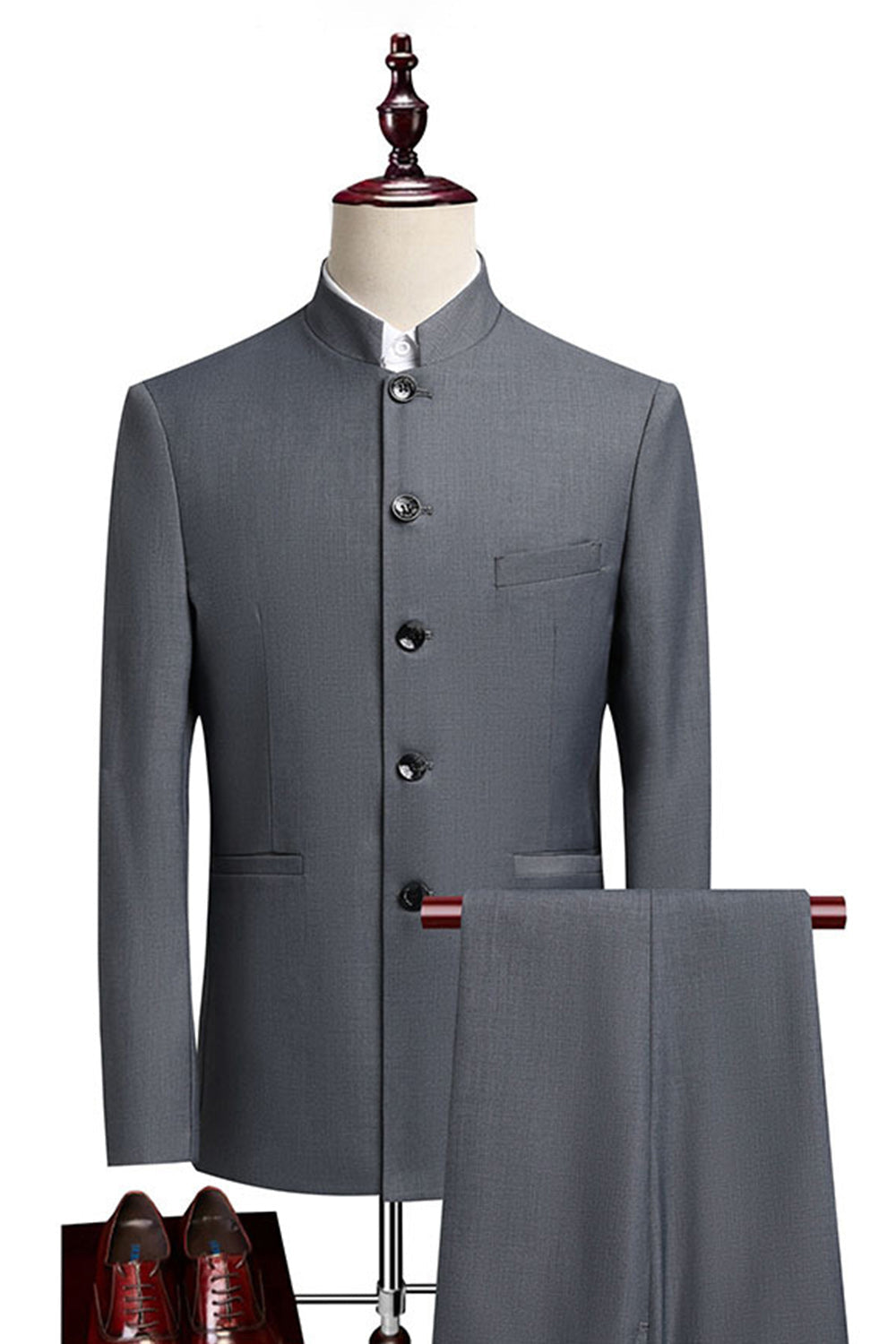 Black Single Breasted 2 Piece Men's Prom Suits with Pockets