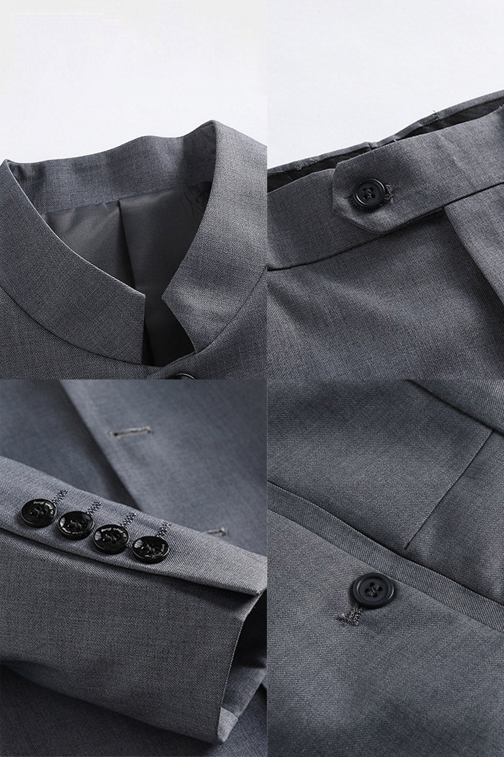 Black Single Breasted 2 Piece Men's Prom Suits with Pockets