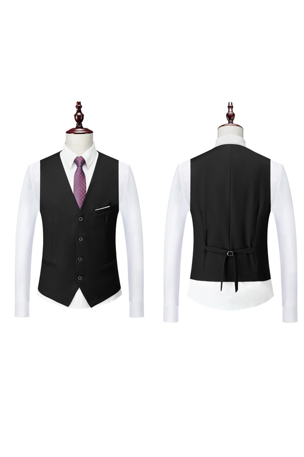 Dark Grey 2 Piece Notch Lapel Single Breasted Men's Prom Suits