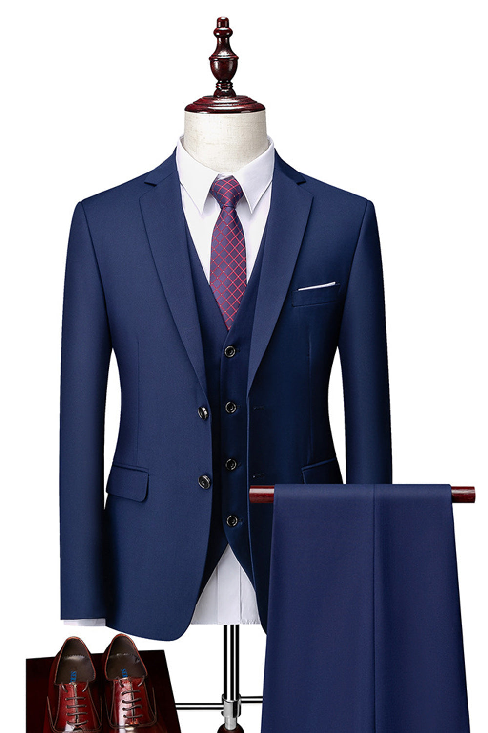 Dark Grey 2 Piece Notch Lapel Single Breasted Men's Prom Suits