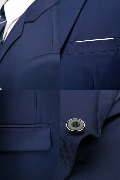 Dark Grey 2 Piece Notch Lapel Single Breasted Men's Prom Suits