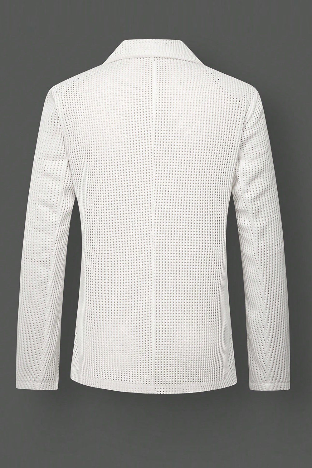 Black Notch Lapel Single Breasted Men's Jacket with Pcokets