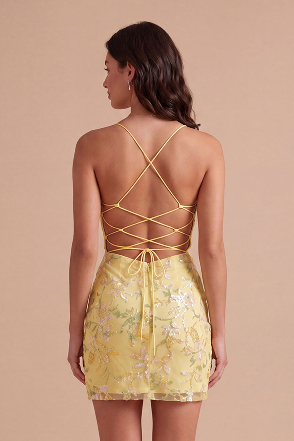 Corset Pink Floral Sparkly Sequined Short Homecoming Dress