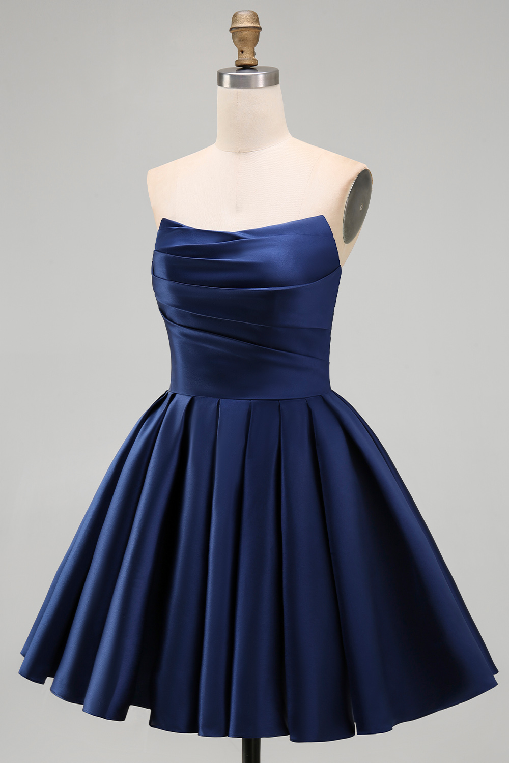 Mint Strapless A Line Short Homecoming Dress