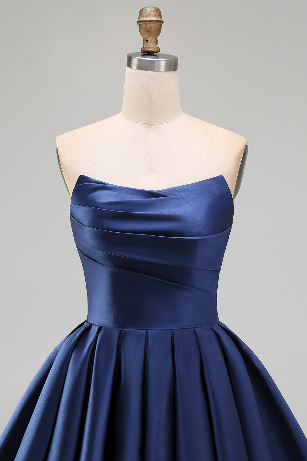 Mint Strapless A Line Short Homecoming Dress