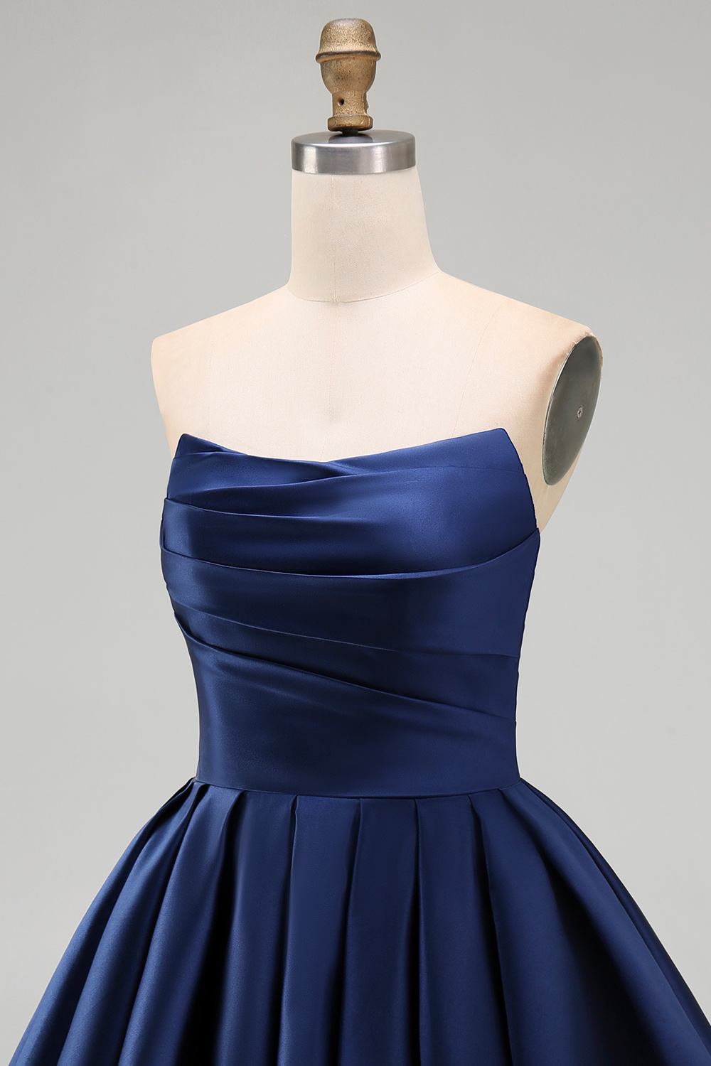 Mint Strapless A Line Short Homecoming Dress