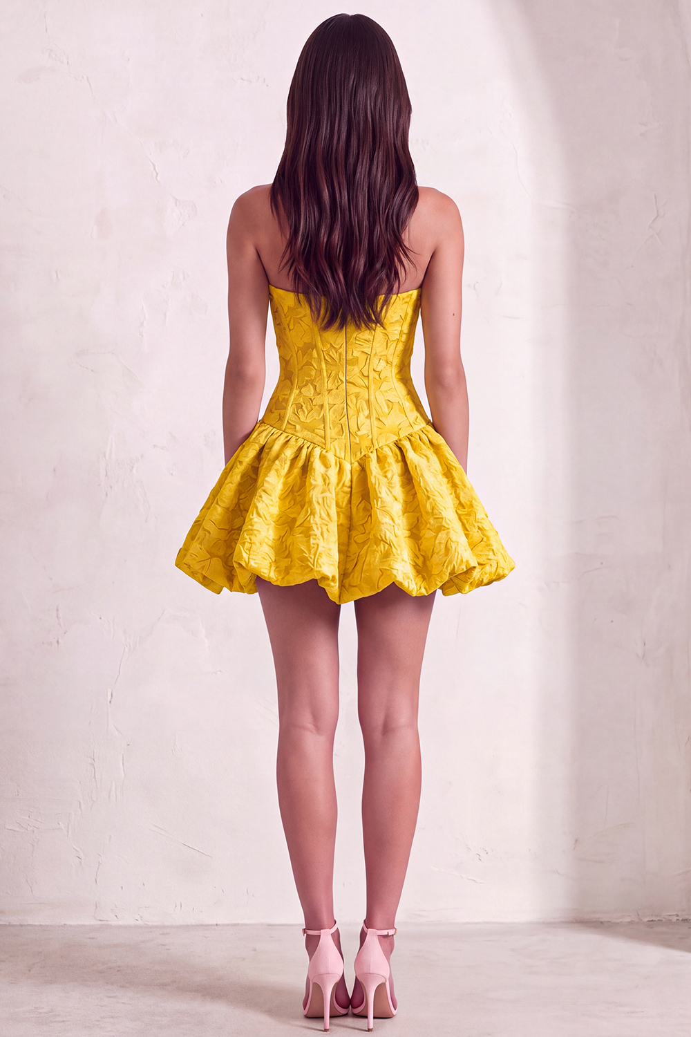 Blue Floral Corset Strapless A Line Short Homecoming Dress