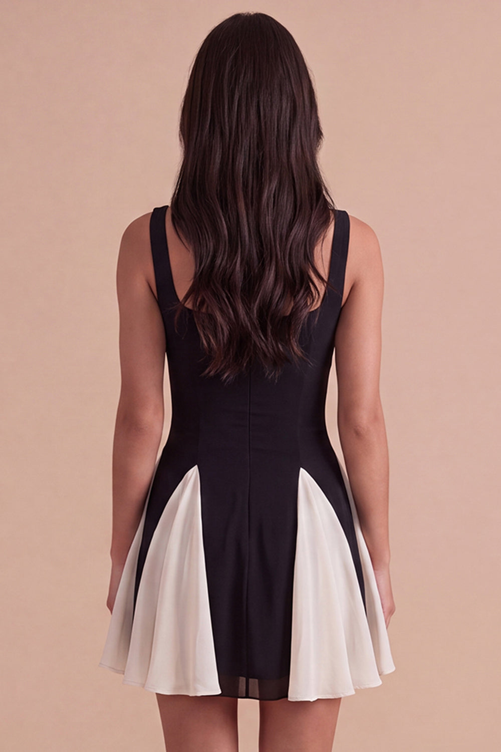Black Thick Straps A Line Short Homecoming Dress