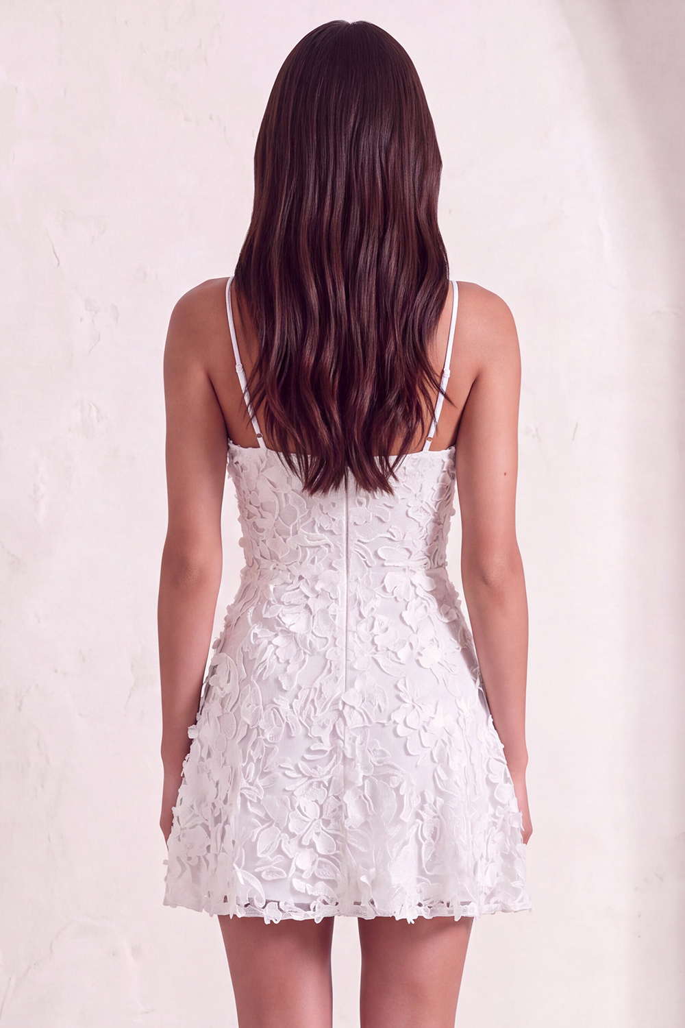 Light Blue Floral A Line Short Homecoming Dress