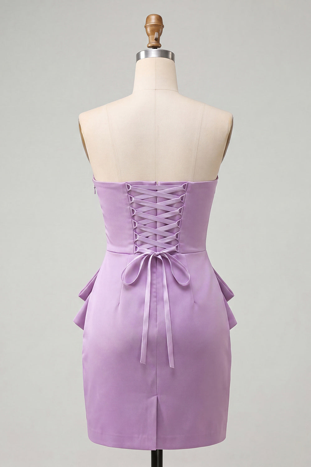 Sparkly Ligth Purple Beaded Short Homecoming Dress