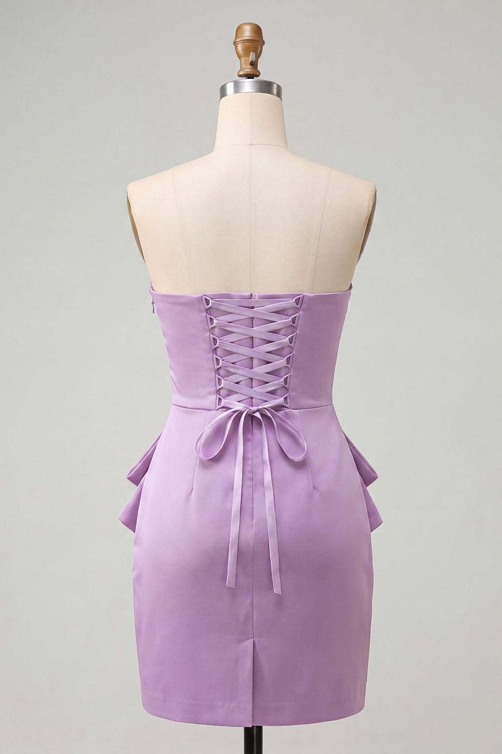 Sparkly Ligth Purple Beaded Short Homecoming Dress