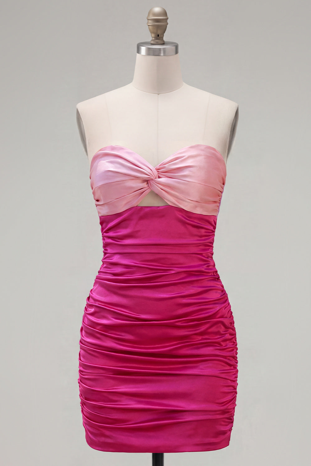 Red Orange Ruched Sweetheart Bodycon Short Homecoming Dress