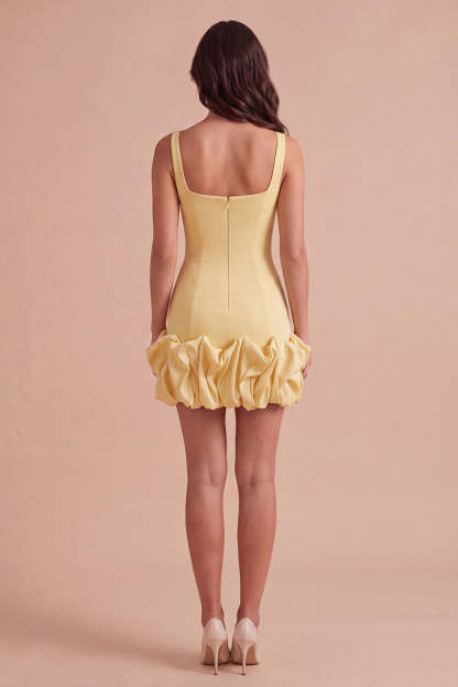 Black Bodycon Thick Straps Ruffled Short Homecoming Dress