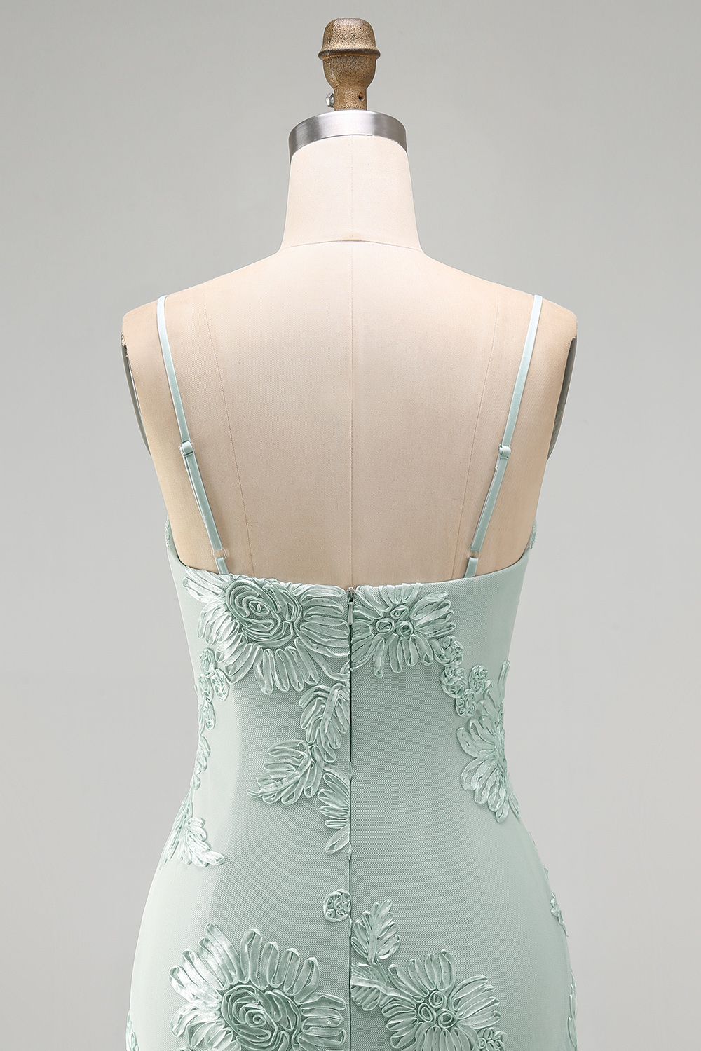 Blue Floral Appliqued Bodycon Ruched Short Homecoming Dress