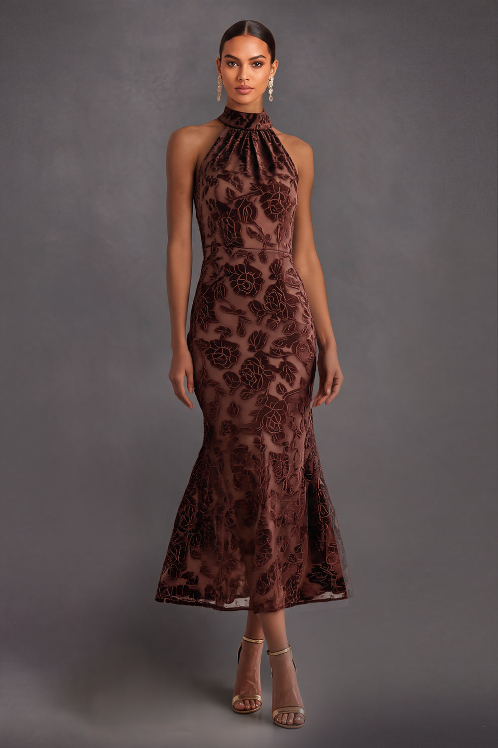 womens bohemian dresses Purple Strap Maxi Dress Size:3XL(46) and warm _alt_chocolate-halter-crisscross-cut-out-ruched-dress Live Freely Multi Color