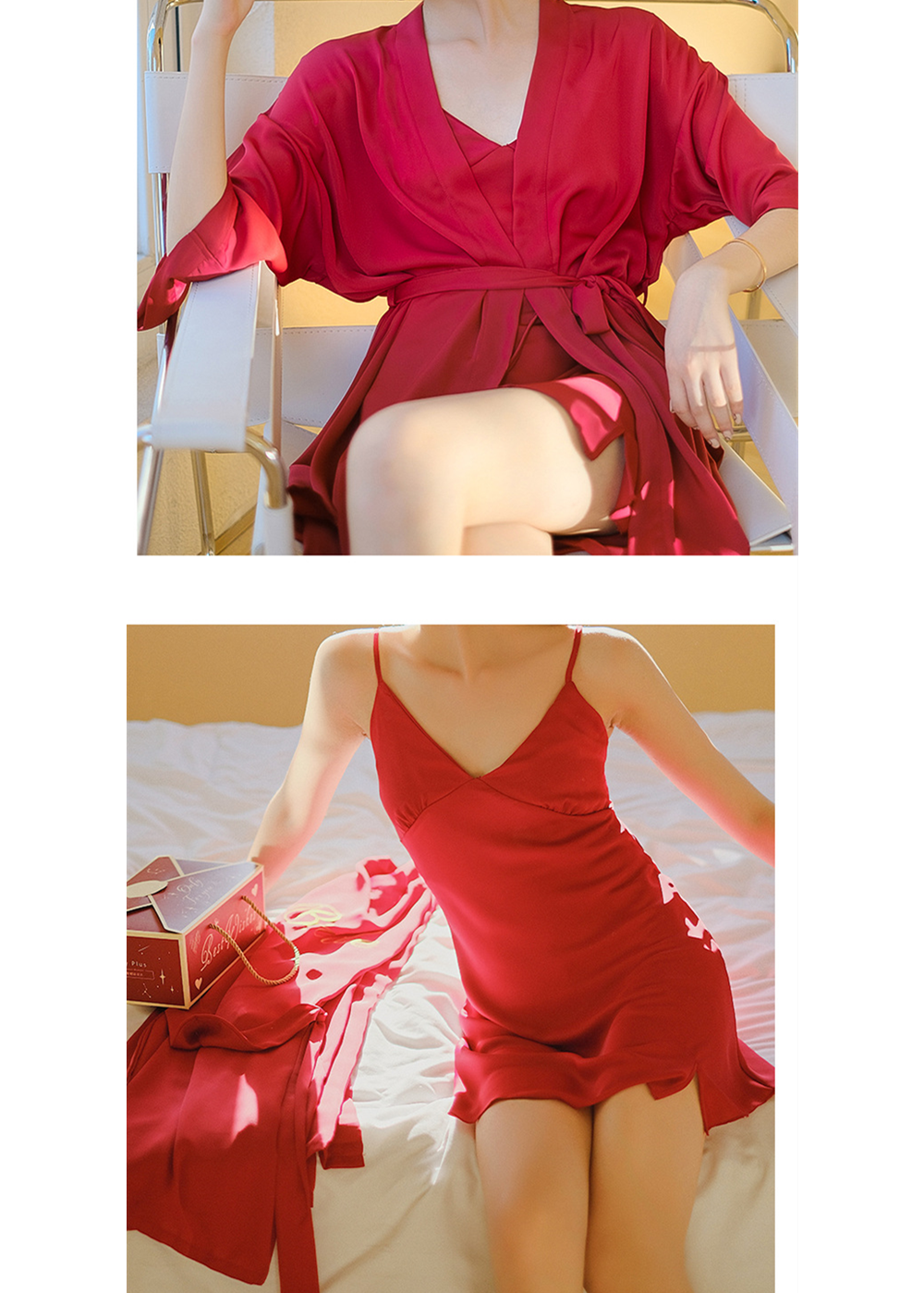 Wedding Satin Bride and Bridemaid Robes Set