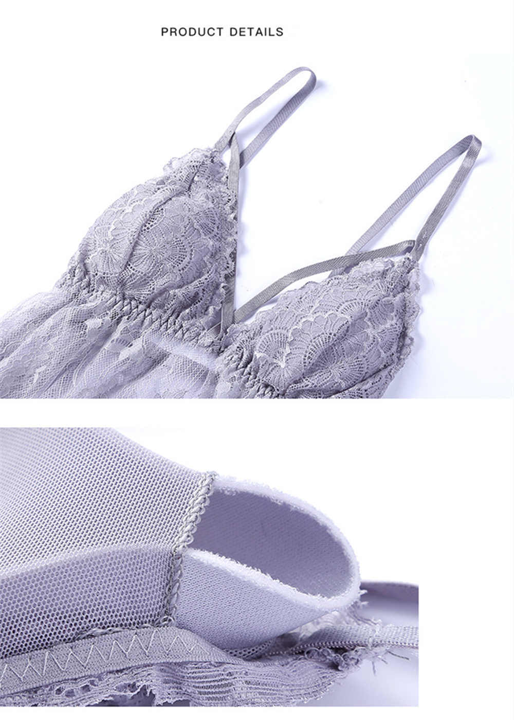 Feminine Sexy Nylon Lingerie Set With Lace