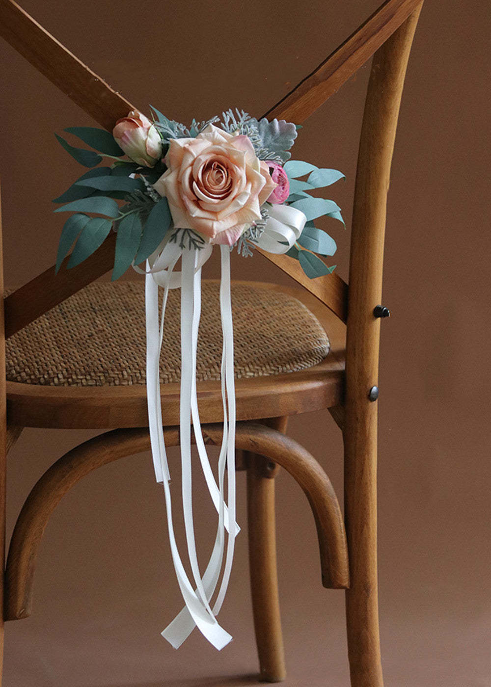 Set of 5 Wedding Artificial Flower Chair Decoration