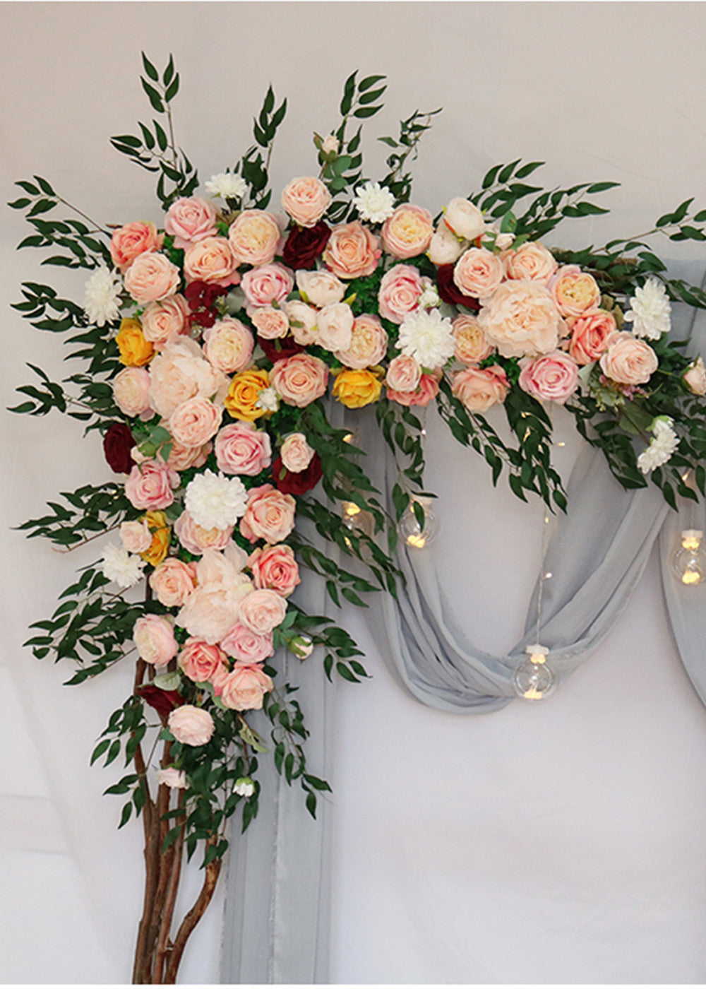 Pink Wedding Arch Floral Decoration
