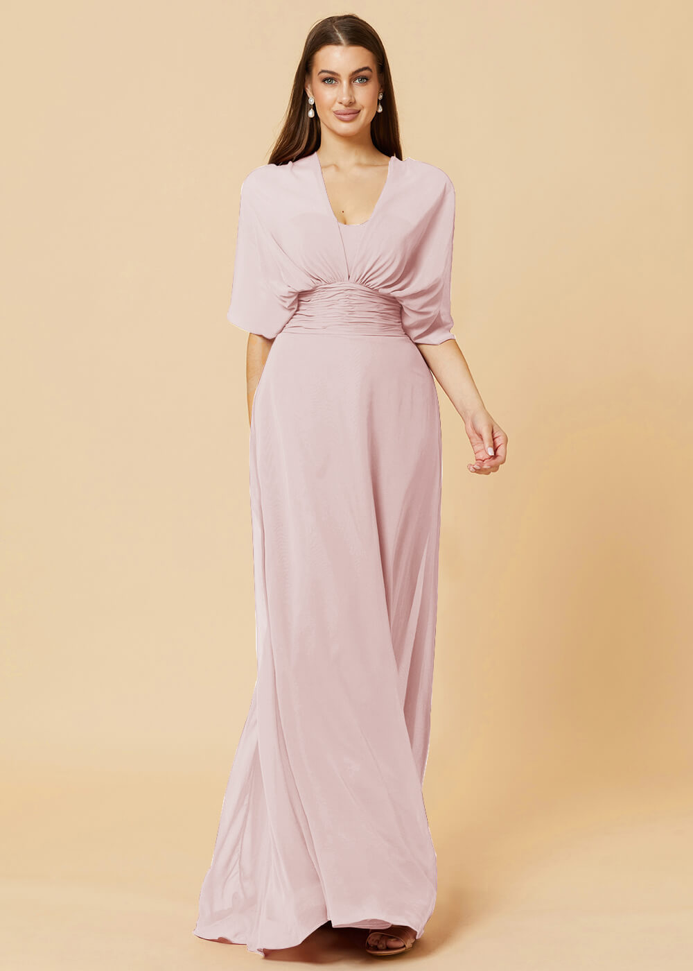 Multiway Floor Length Chiffon A-line Bridesmaid Dress