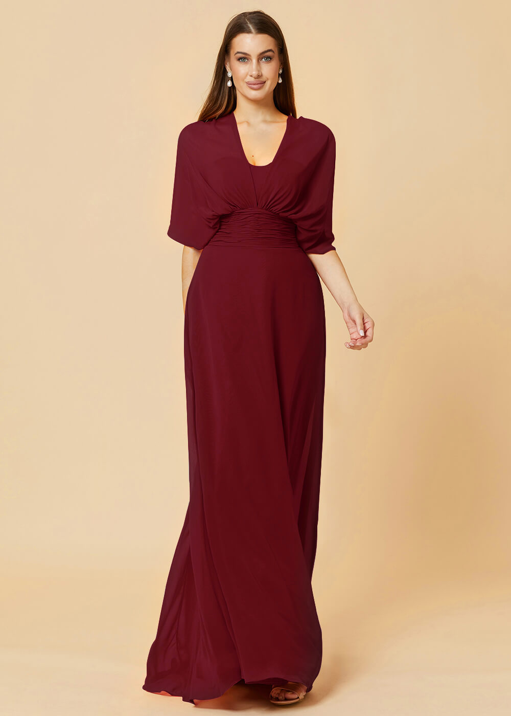 Multiway Floor Length Chiffon A-line Bridesmaid Dress