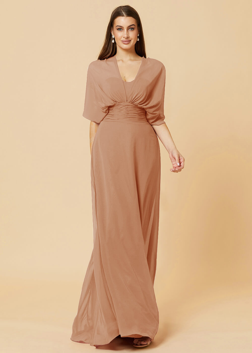 Multiway Floor Length Chiffon A-line Bridesmaid Dress