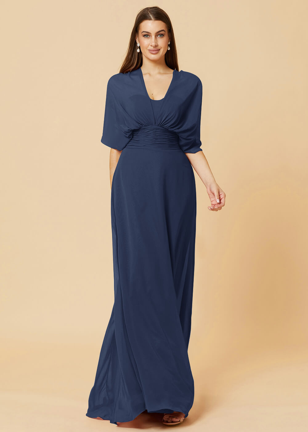 Multiway Floor Length Chiffon A-line Bridesmaid Dress