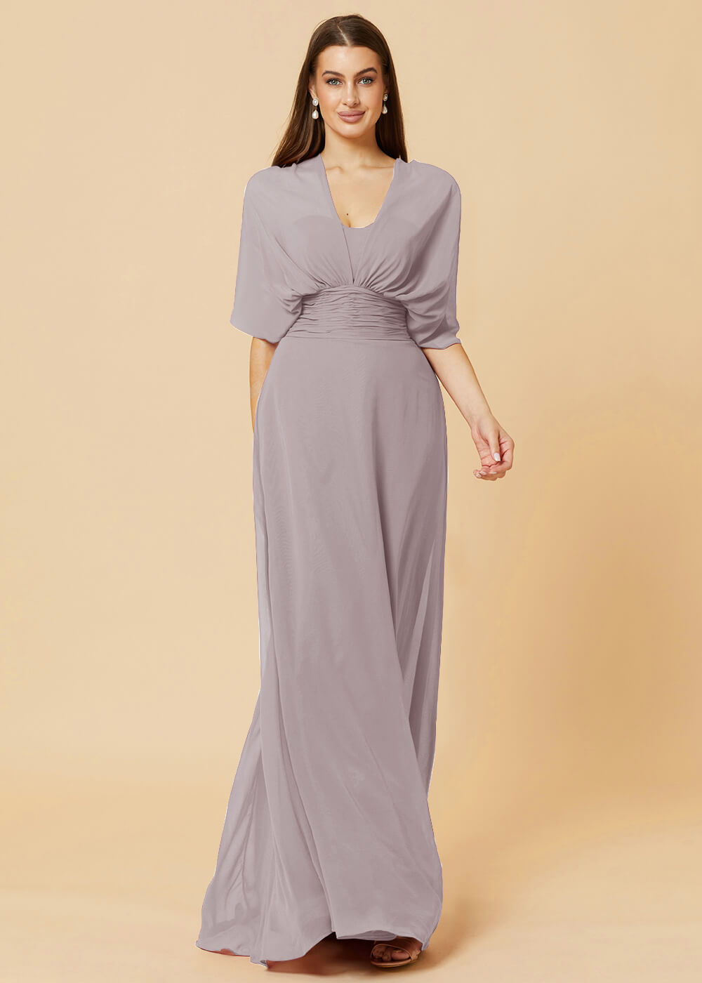 Multiway Floor Length Chiffon A-line Bridesmaid Dress