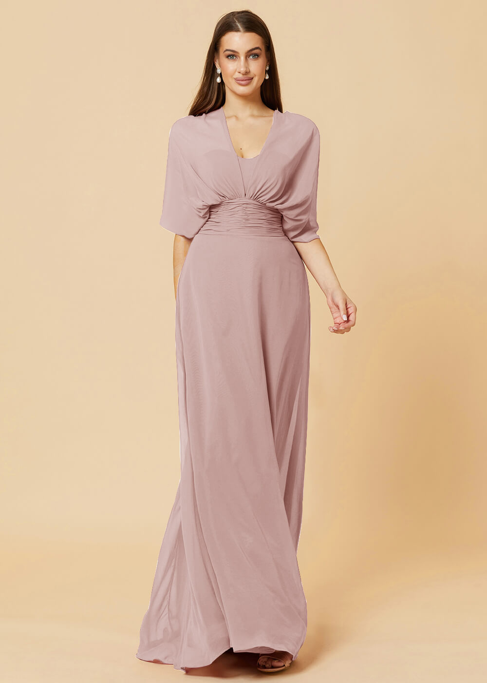Multiway Floor Length Chiffon A-line Bridesmaid Dress
