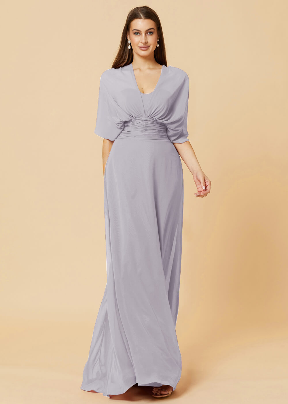 Multiway Floor Length Chiffon A-line Bridesmaid Dress