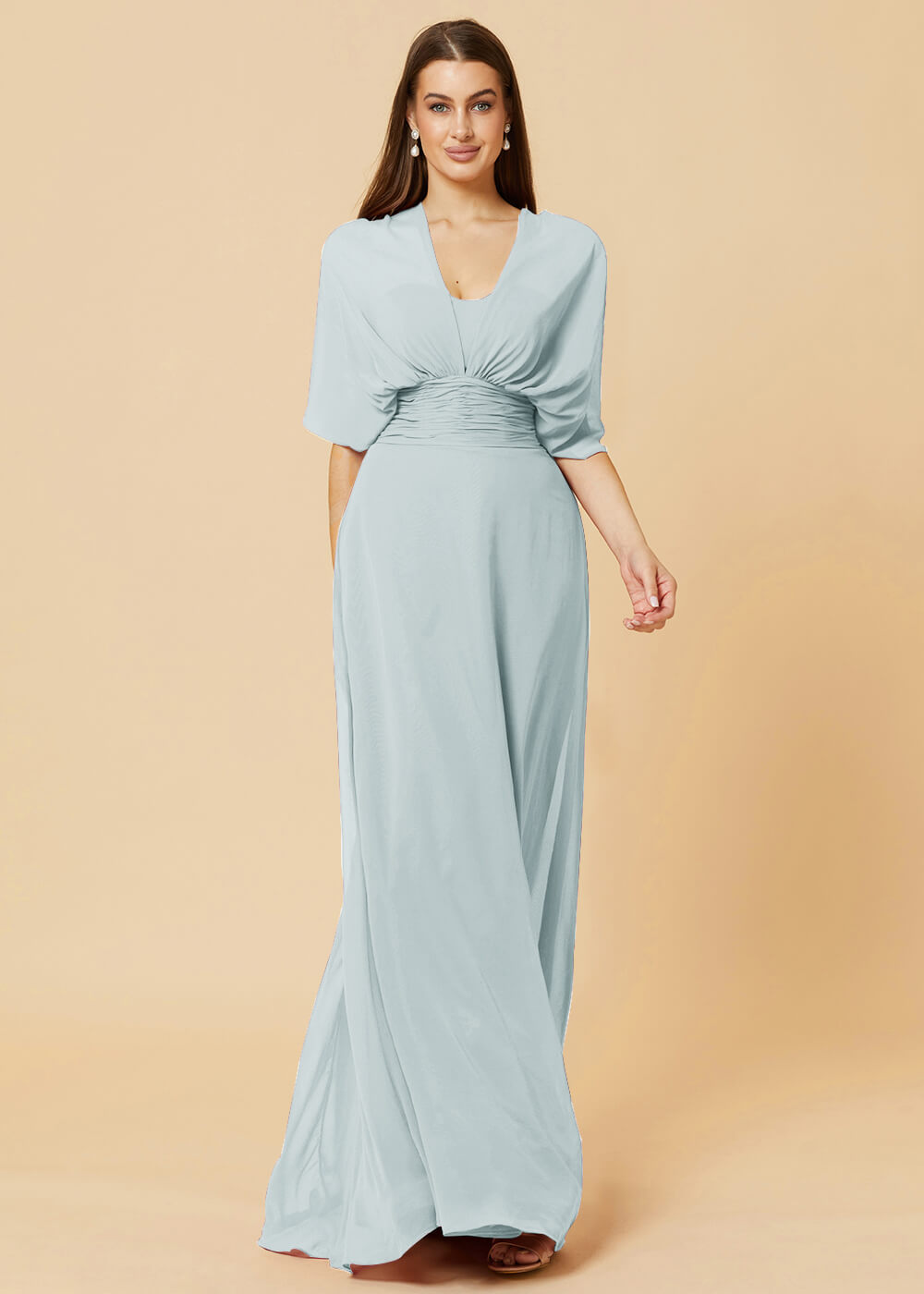 Multiway Floor Length Chiffon A-line Bridesmaid Dress