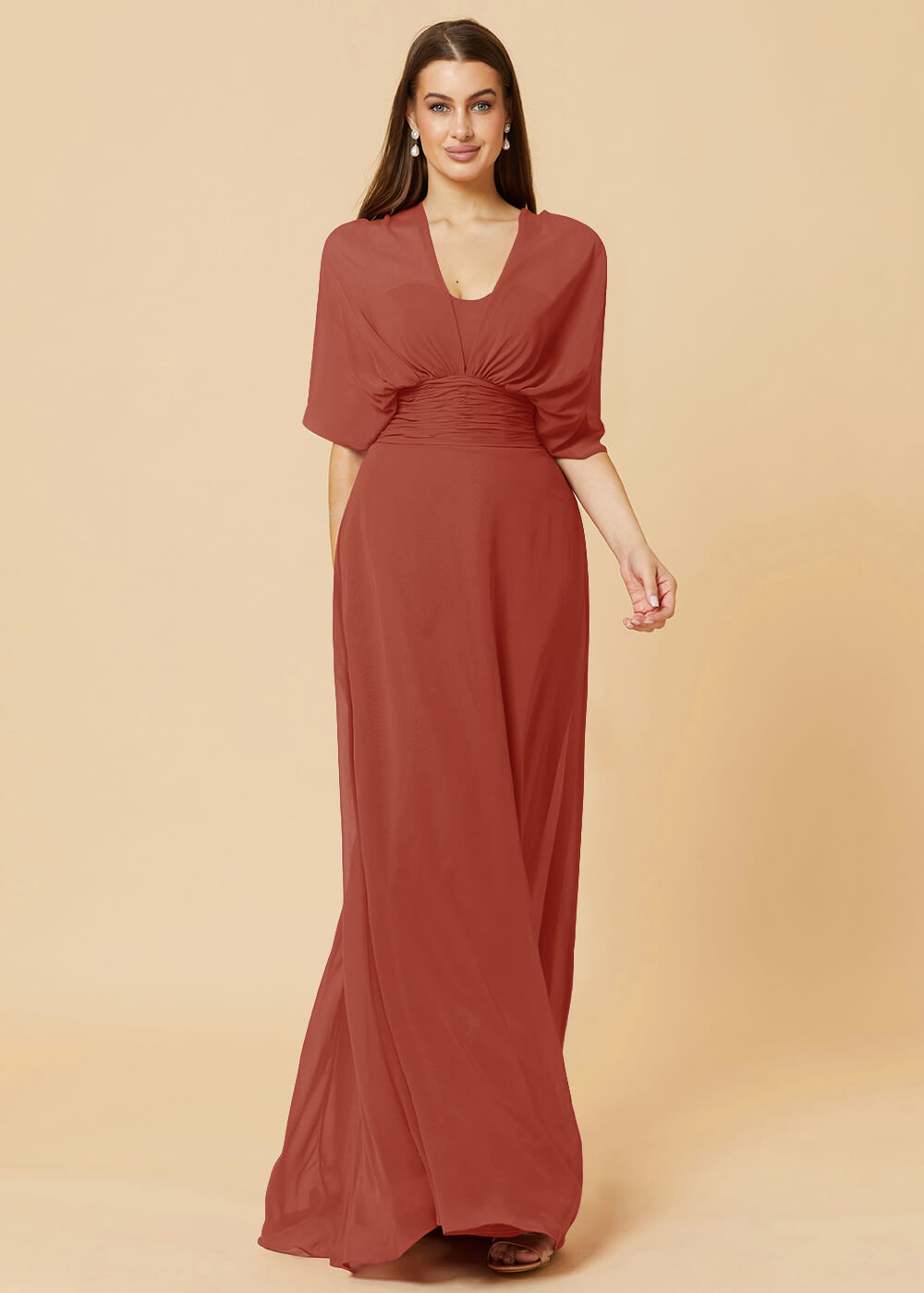 Multiway Floor Length Chiffon A-line Bridesmaid Dress