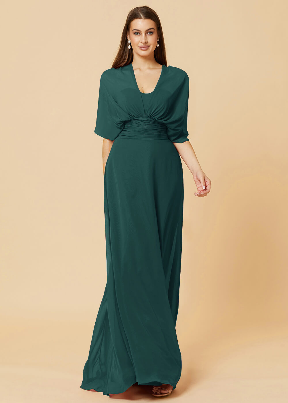 Multiway Floor Length Chiffon A-line Bridesmaid Dress