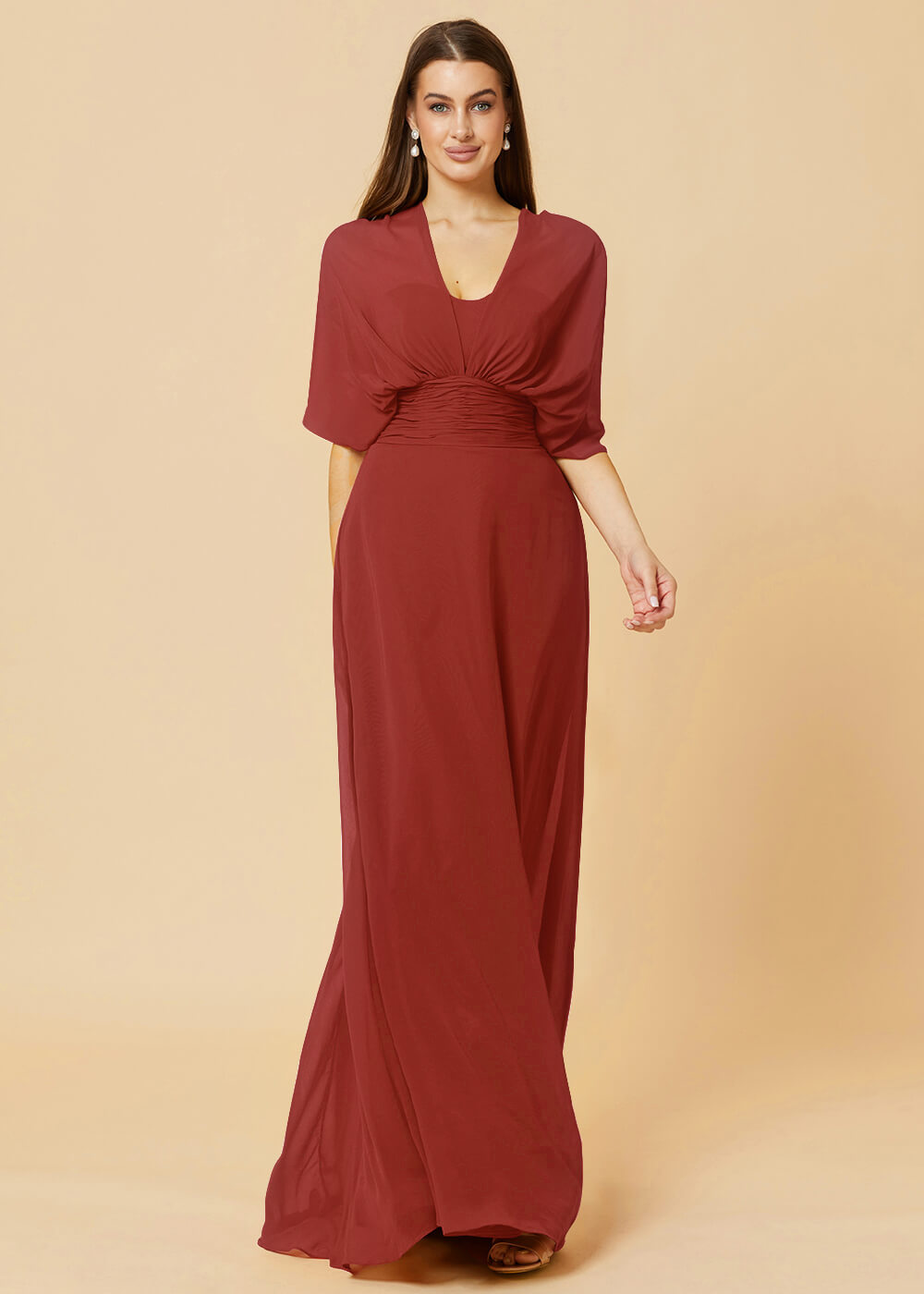 Multiway Floor Length Chiffon A-line Bridesmaid Dress