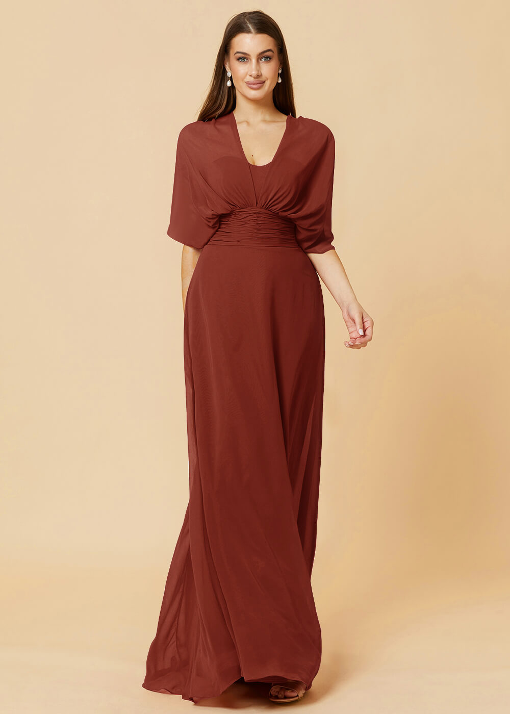 Multiway Floor Length Chiffon A-line Bridesmaid Dress