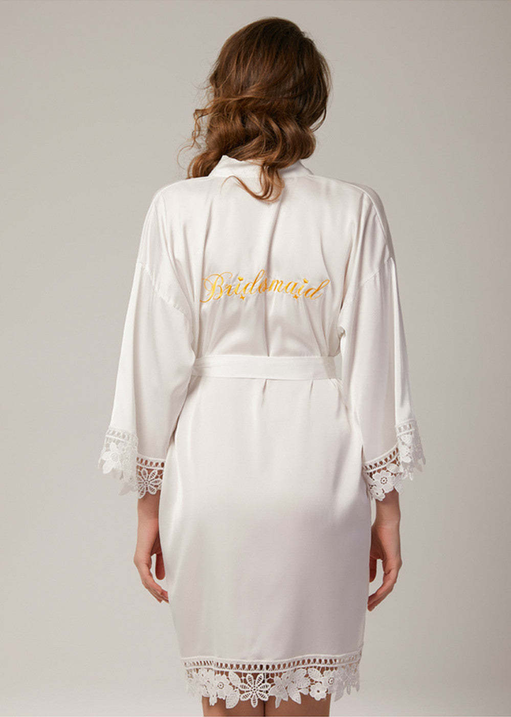 Satin Matching Bridal and Bridesmaid Robes
