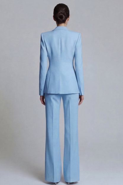 2 Piece Single Pink Breasted Slim Fit Peak Lapel Prom Suits