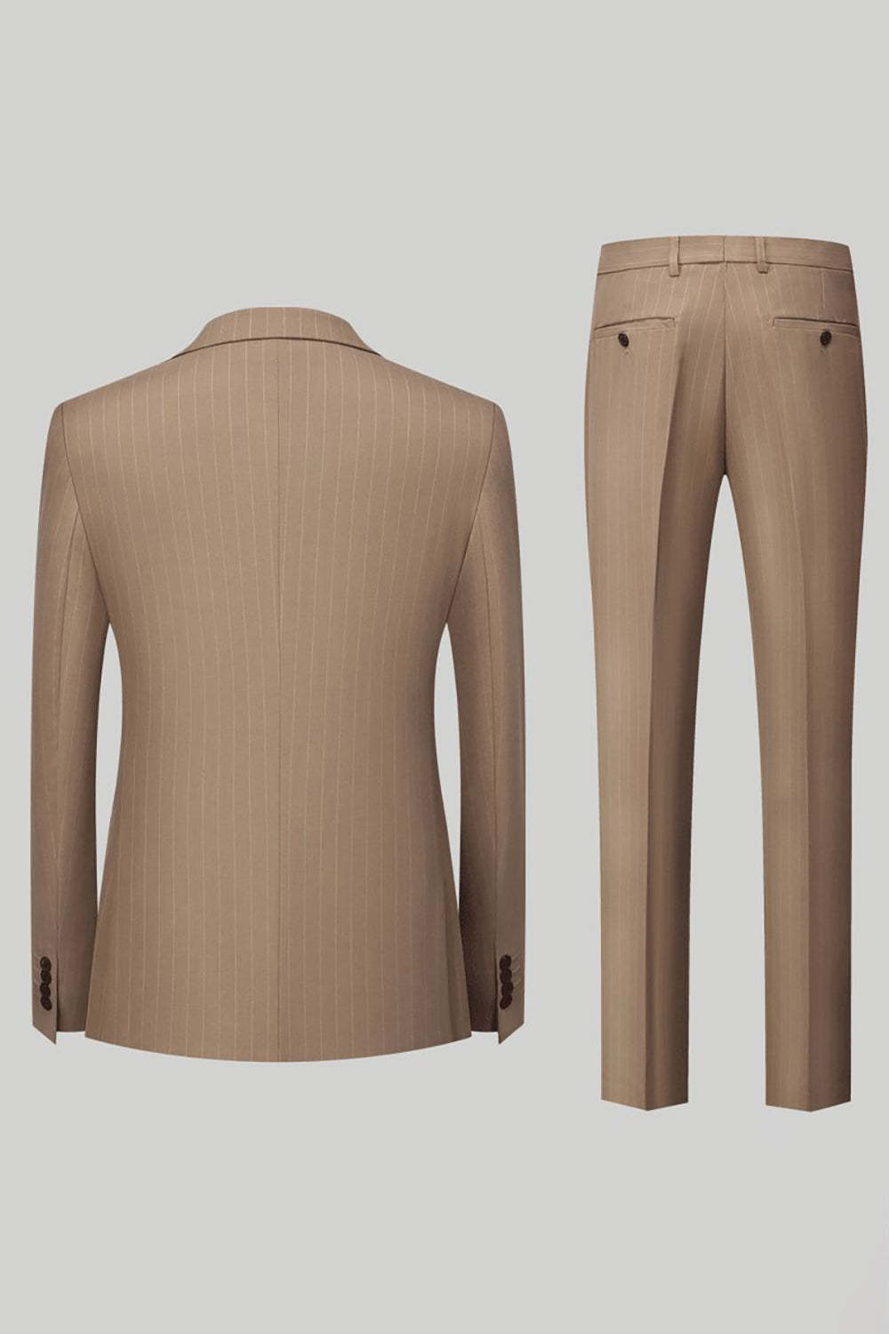 Black Peak Lapel 3 Piece Men Suits