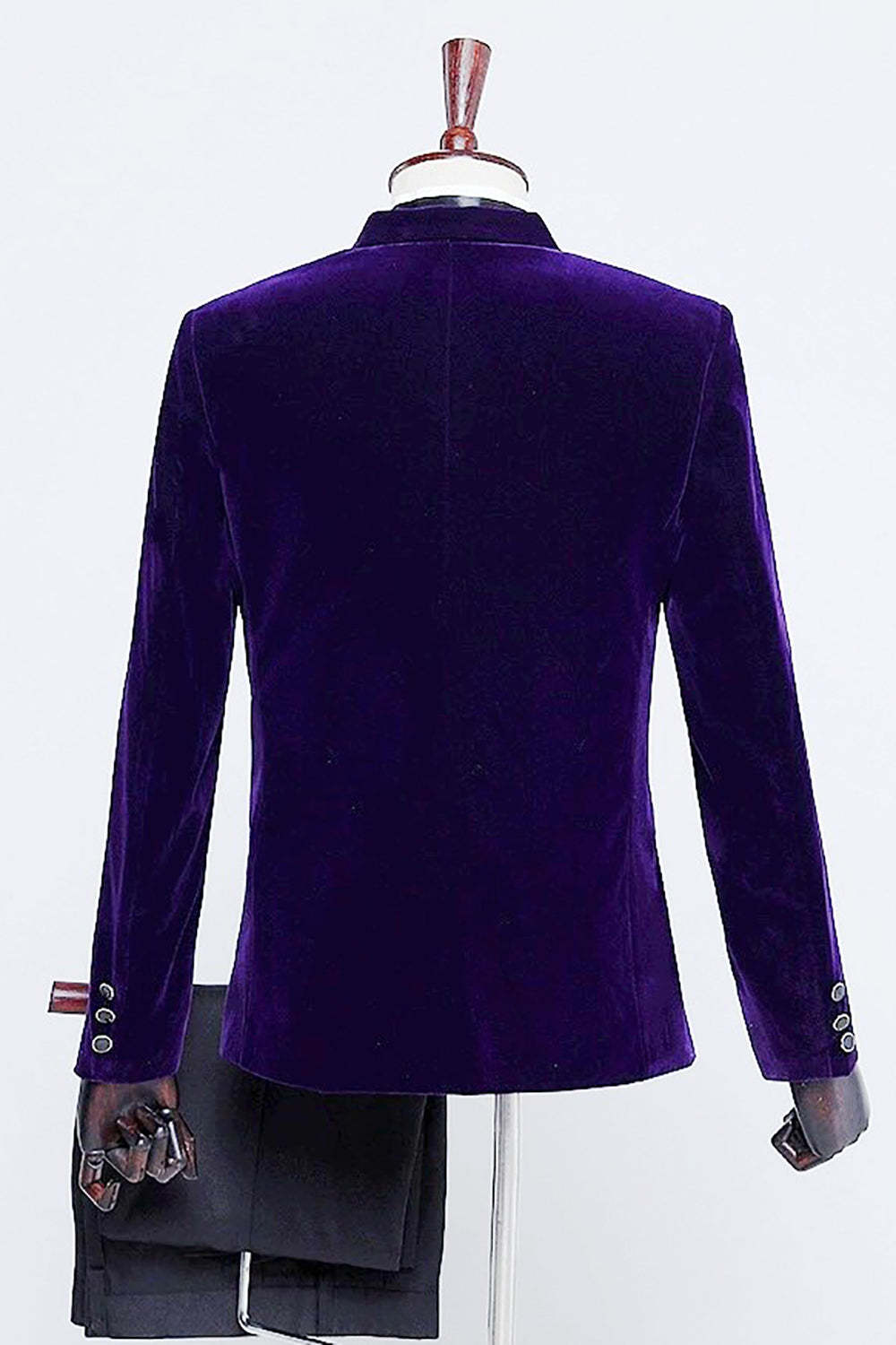 Black One-Piece Velvet Men's Tuxedo for Party