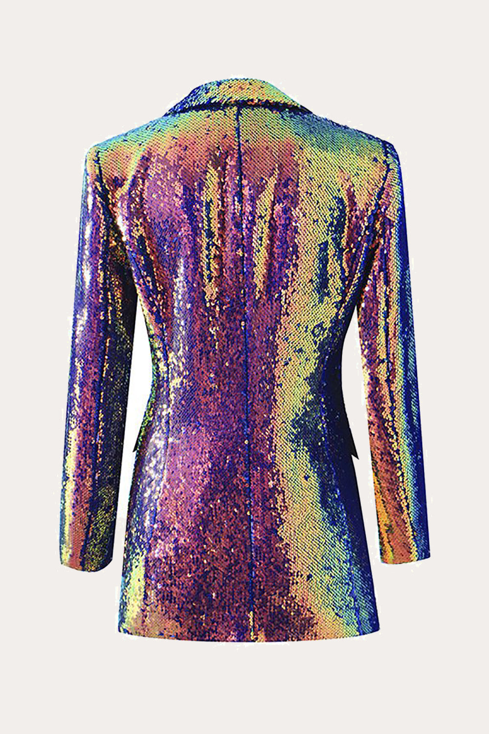 Sparkly Purple Sequins Prom Women Blazer