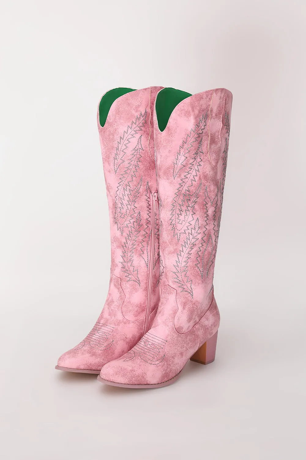 dusty rose booties