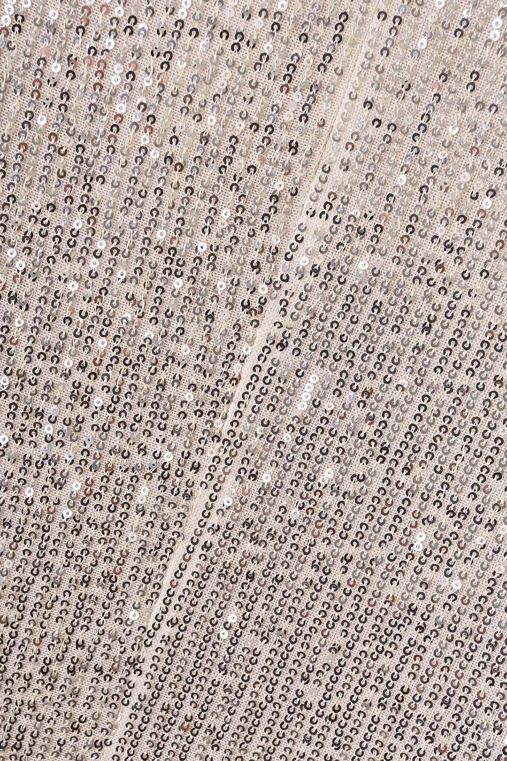 Sparkly Champagne Sequin Prom Party Blazer For Women