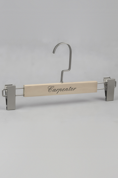 Customized Brown Engraved Wooden Hangers