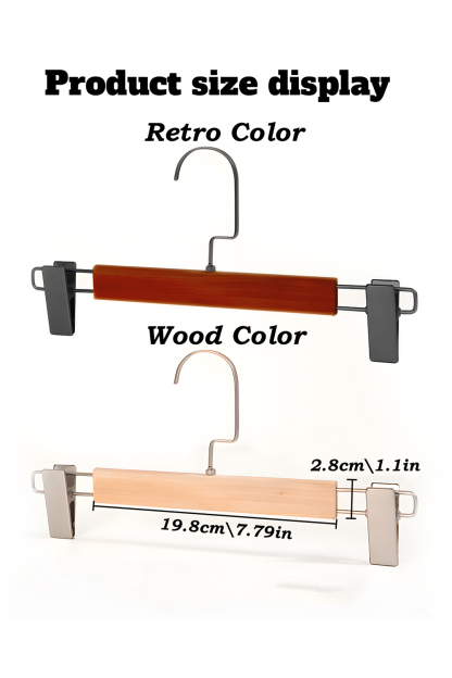 Customized Brown Engraved Wooden Hangers